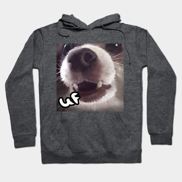 The dog "uf" c: Hoodie by LilianaTikage